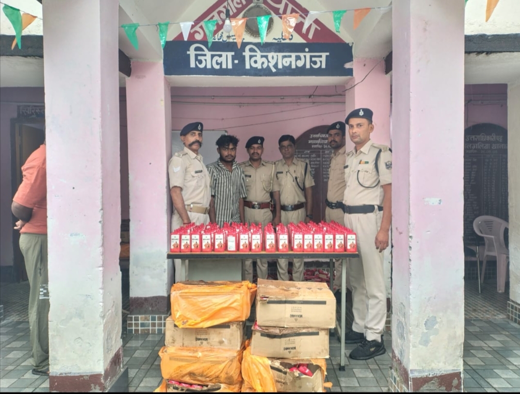 डाक पार्सल वैन से 328 लीटर विदेशी शराब बरामद, तस्कर गिरफ्तार